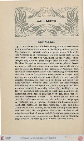 XXII. Der Winkel