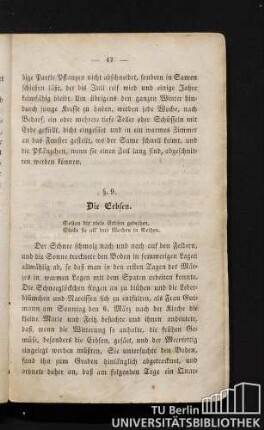§. 9. DIe Erbsen.