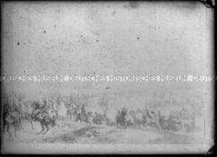 Gemälde "Schlacht an der Piave 8. Mai 1809" von Albrecht Adam