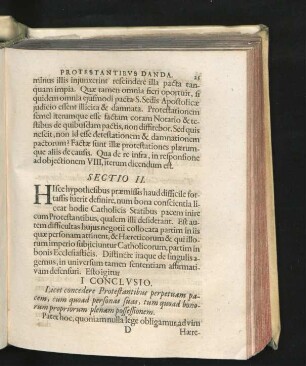 Sectio II. Conclusio.