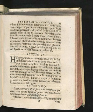Sectio II. Conclusio.