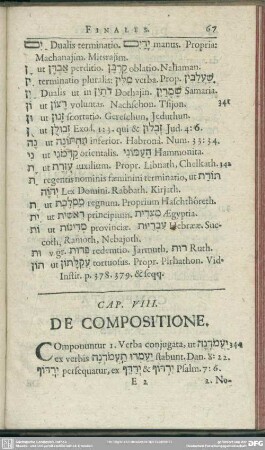 Caput VIII. De Compositione