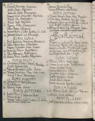 Winterhalbjahr 1642/1643. Rektorat Johann Ulrich Rümelin der Ältere