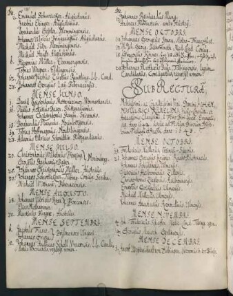 Winterhalbjahr 1642/1643. Rektorat Johann Ulrich Rümelin der Ältere