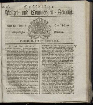 Nr. 46, Sonnabend den 9ten Junii. 1821