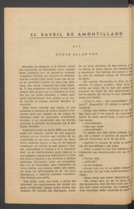 El barril de amontillado