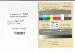 Entnazifizierung Josef Borghoff , geb. 03.02.1922 (Polizist)