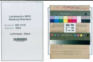 Entnazifizierung Albert Lochmeyer , geb. 27.04.1895 (Arbeiter)
