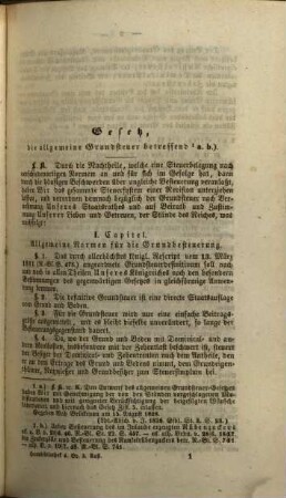 Handbibliothek des bayerischen Staatsbürgers oder Sammlung sämmtlicher Administrativ-Gesetze, sowie der geltenden bezüglichen Verordnungen u.s.w. : mit Zugrundelegung der Verfassung des Reiches vom Jahre 1818 und der später allerhöchst verabschiedeten Gesetze ... ; in fünf Bänden, 4