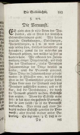 Die Vernunft.