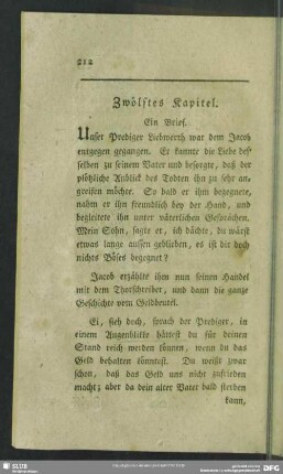 Zwölftes Kapitel. Ein Brief