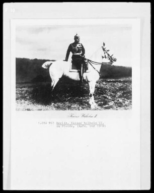 Berlin, Kaiser Wilhelm II. zu Pferde
