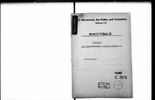 Assistenz beim Seminar für Klassische Philologie