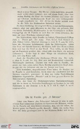 V Die hl. Familie, gen. "Il Silenzio"