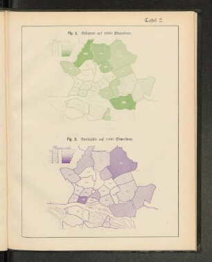 Tafel 2. Fig. 2. Sterbefälle auf 1000 Einwohner.