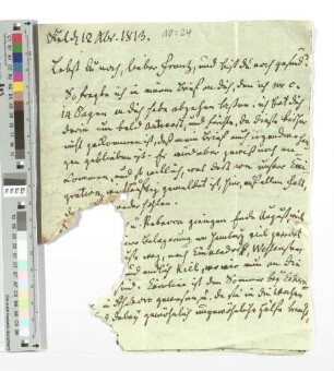 Brief an Franz Claudius in Pforta