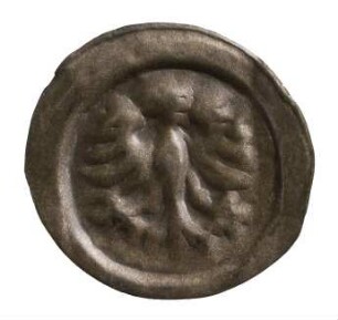 Münze, Hohlpfennig, Anfang 14.Jh.