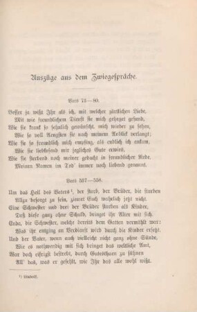 Auszüge aus dem Zwiegespräche