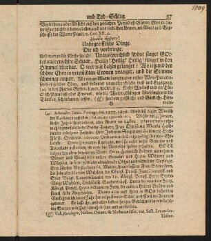 57-65, Unbegreifliche Dinge, die ich vorbringe