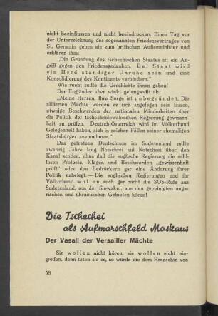 Die Tschechei als Aufmarschfeld Moskaus