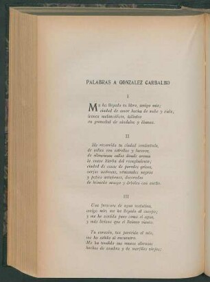 Palabras a González Carbalho