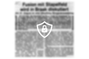 Fusion mit Stapelfeld wird in Braak diskutiert