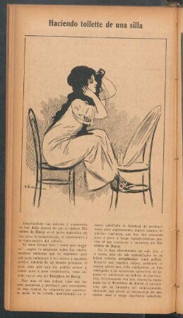Haciendo toilette de una silla - [Publicidad]