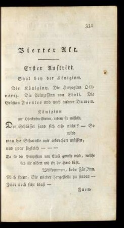 Erster Auftritt. Saal bey der Königinn