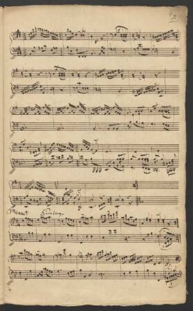 Menuet; cemb; H-Dur; EngK 110