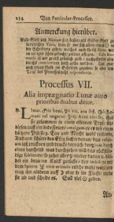 Processus VII.