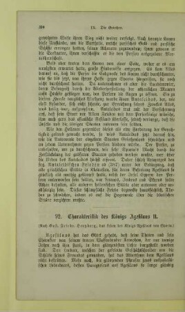 Charakteristik des Königs Agesilaus II