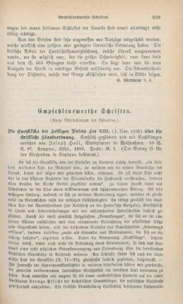 339-344 Empfehlenswerthe Schriften