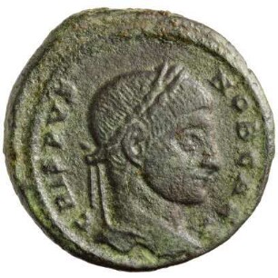Münze, Follis, Aes 3, 321 n. Chr.
