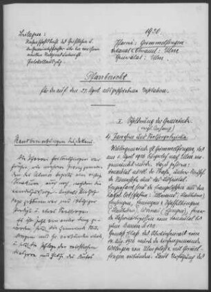 Grimmelfingen-Wiblingen mit Einsingen, Donautal, Riedhof, Eggingen, Ermingen, Wernau (Erbach), Allewind und Schaffelkingen: Pfarrbericht 1930