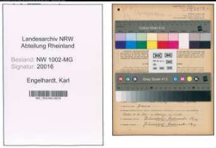 Entnazifizierung Karl Engelhardt , geb. 18.01.1911 (Kraftfahrer)