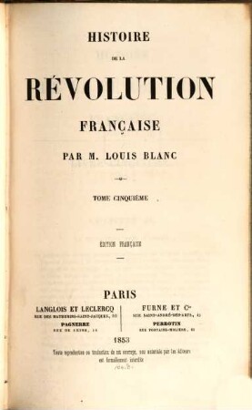 Histoire de la révolution française. 5