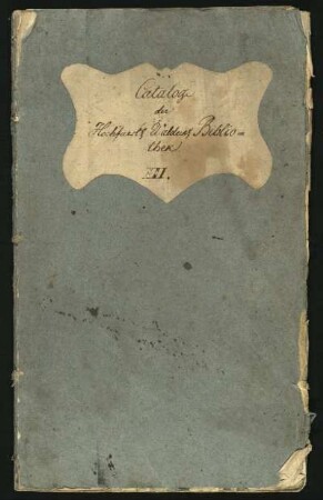 Catalog der Hochfürstlich Waldeckischen Bibliothek, Dritte - Neunte Abtheilung, nach 1812