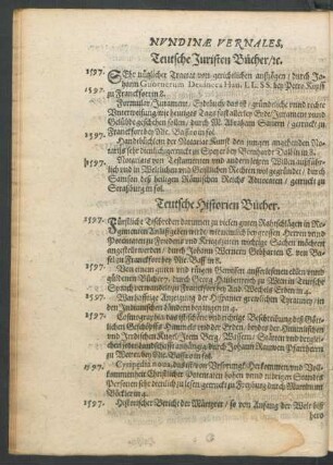 Teutsche Juristen Bücher/ etc.