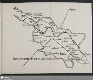 Übersichtskarte Dresden und Umgebung