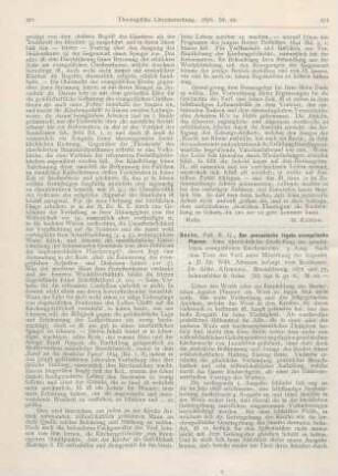 272-274 [Rezension] Boche, K. G., Der preussische legale evangelische Pfarrer. Eine übersichtliche Darstellung des preußischen evangelischen Kirchenrechts. 5. Ausg