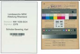 Entnazifizierung Karl Schulze-Severing , geb. 02.05.1906 (Landwirt)