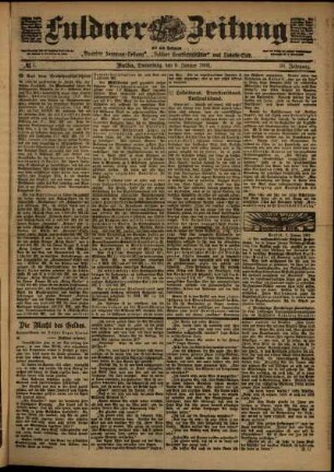 Ausgabe vom Donnerstag, den 08. Januar 1903.