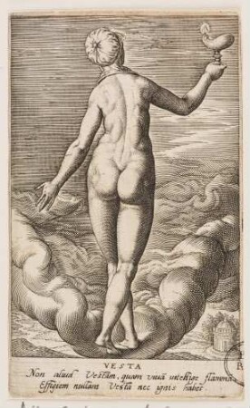 Vesta, aus der Reihe von de deis gentium imagines aliquot iconicae aeneis tabulis (...)