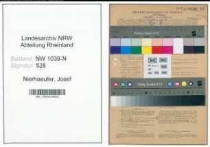 Entnazifizierung Josef Nierhaeufer , geb. 24.01.1898 (Beamter)