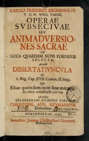 1r-244, OperaeSubsecivae Seu Animadversiones Sacrae