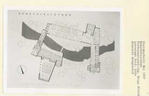Kunstbibliothek, Berlin-Tiergarten (Diplomarbeit bei Karl Wilhelm Ochs): Grundriss Erdgeschoss 1:200