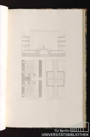 Pl. 107. Coupe D'Une Des Rues De La Nouvelle Venise, A Livourne. Plan De La Nouvelle Venise. Plan De La Douane Près De Pise.