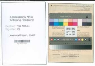 Entnazifizierung Josef Lessmoellmann , geb. 26.09.1888 (Bergmann)