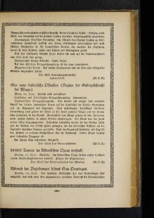19 600 Tonnen im Atlantischen Ozean versenkt.