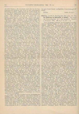 256-257 [Rezension] Dibelius, Franz, Die Einführung der Reformation in Dresden